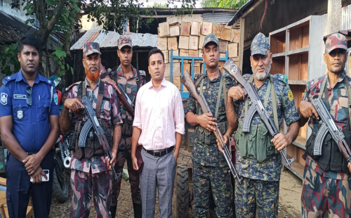 দোয়ারাবাজারে টাস্কফোর্স অভিযানে ২৫ লাখ টাকার ভারতীয় আপেল জব্দ 