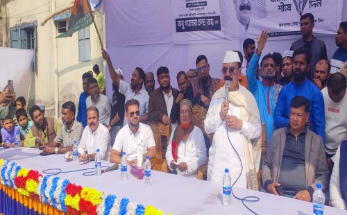 নির্বাচনকে ঘিরে নানা ষড়যন্ত্রের অভিযোগ, ধানের শীষে ভোট দেওয়ার আহ্বান গয়েশ্বর রায়ের 